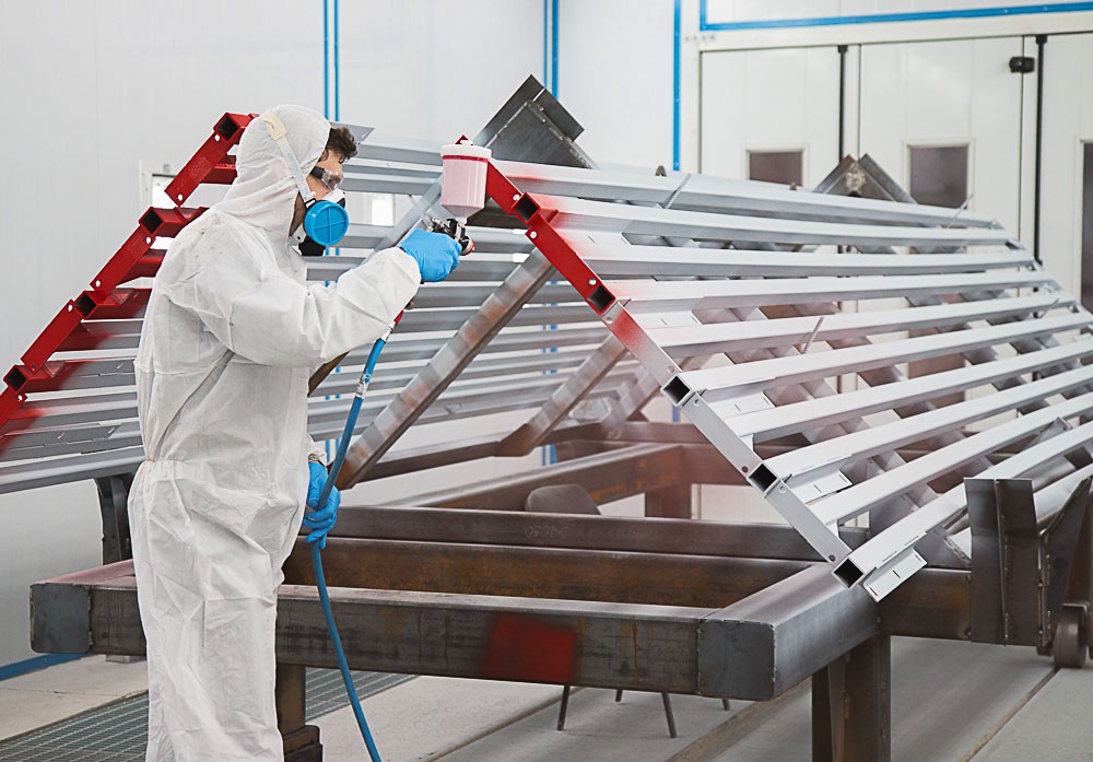 Технология покраски металлоконструкций