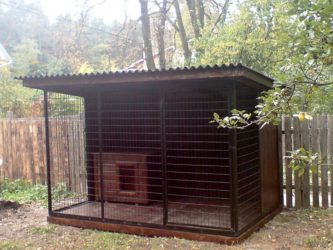 Как сделать вольер для немецкой овчарки?