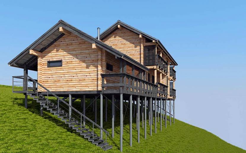 СТРОИТЕЛЬСТВО ДЕРЕВЯННОГО ДОМА НА СВАЯХ