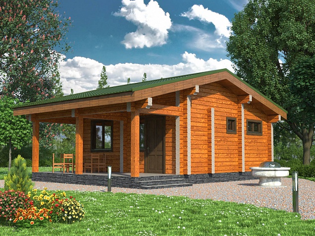 Бани из клееного бруса – особенности строительства