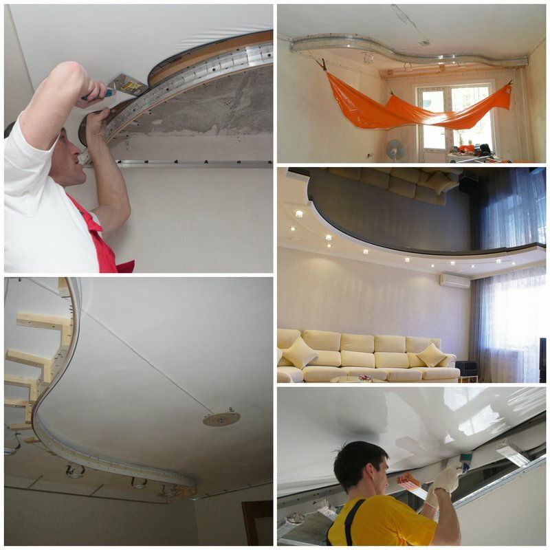 Решение натяжного потолка при ремонте