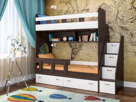 Виды двухъярусных кроватей для детей