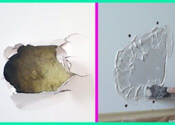 Как замаскировать дырку в стене из бетона?