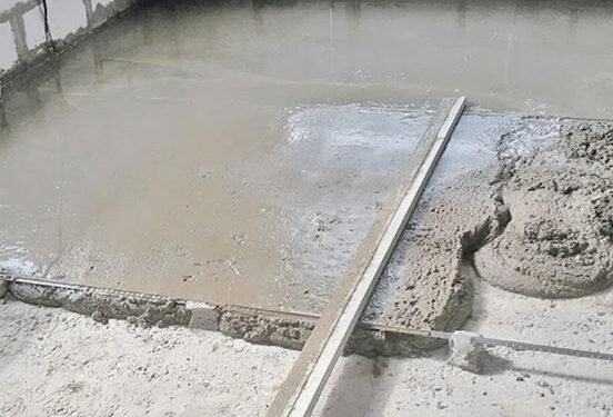 Как выровнять бетонную плиту: подъем бетонного пола без лишних хлопот