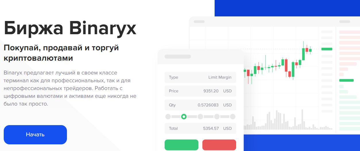 Обзор криптовалютной платформы Binaryx
