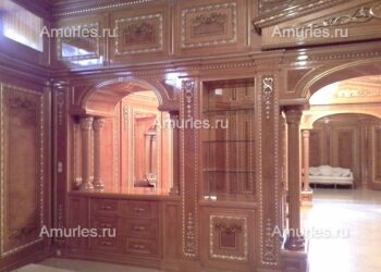 Стеновые панели для магазинов от столярной мастерской «Амурлес»