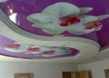 Натяжные 3D потолки в интерьере