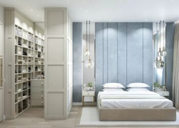 Спальня с гардеробной: преимущества, идеи дизайна и советы по обустройству