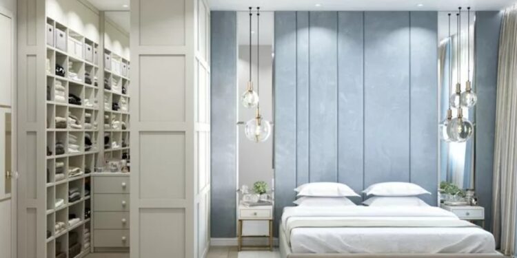 Спальня с гардеробной: преимущества, идеи дизайна и советы по обустройству