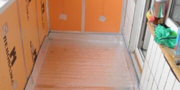 Утепление балкона пеноплексом