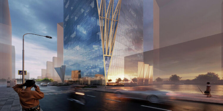 Власти Москвы утвердили облик небоскреба в Северном речном порту