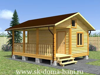 Какие отличия имеет баня из сухого бруса